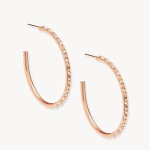 Kendra Scott Veronica Hoop Earrings in Rose Gold